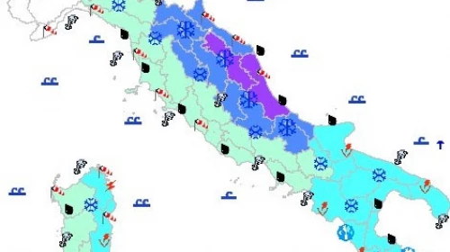 Allerta moderata della Protezione Civile per il 17 Gennaio: possibili nevicate